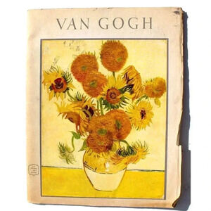 Vintage 1952 An Abrams Art Book 16 Full Color Prints - Vicent Van Gogh